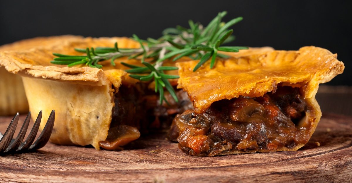 Homemade Beef Pot Pie pairs perfectly with Guigal Hermitage Rouge